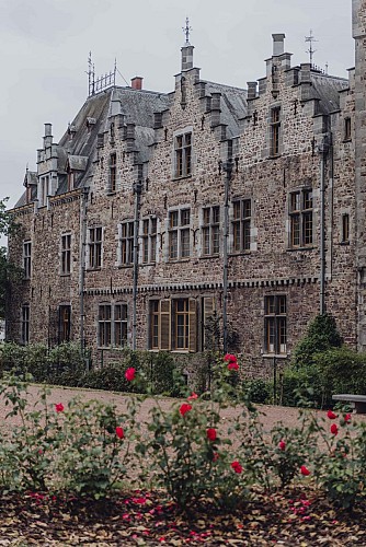 Loop geheugenpad rood Sambre 14-18, Kasteel van Ham-Sur-Heure Nalinnes