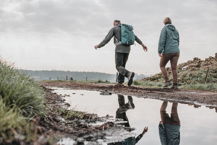 Hikers in Ham-sur-Heure/Nalinnes