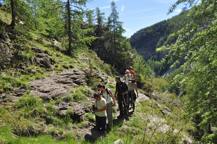 chemin de randonnée Amountagna Villars Colmars