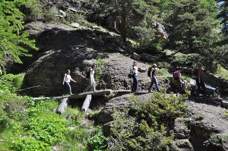 chemin de randonnée Amountagna Villars Colmars