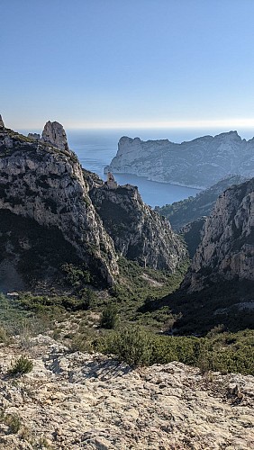 Randonnée vers Sormiou depuis les Baumettes