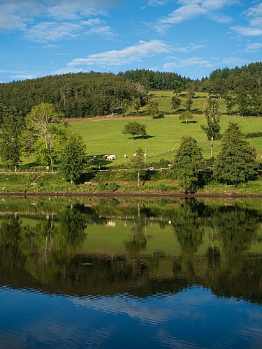 Autour du plan d'eau de Saint-Clément