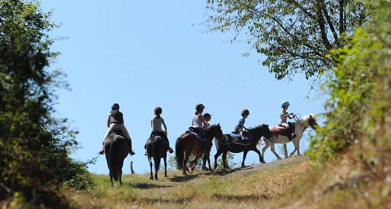 Randonnée équestre à la Guillermie