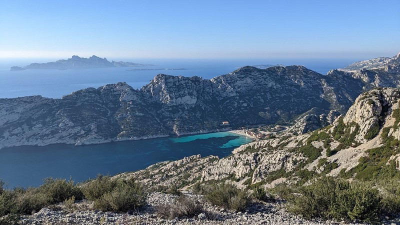 Sormiou vue d'en haut