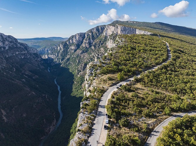 La Route des Crêtes - Le Grand Canyon - Espace cyclosport_La Palud-sur-Verdon
