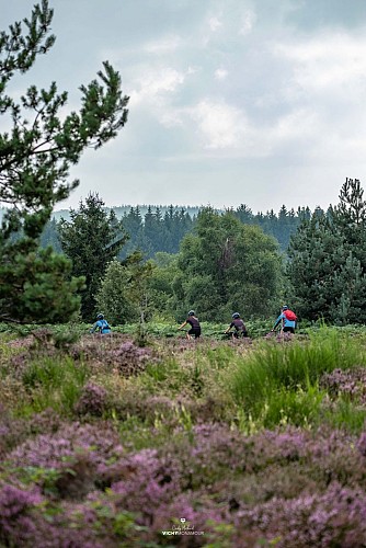 VTT à travers les bruyères de Saint-Nicolas-des-Biefs