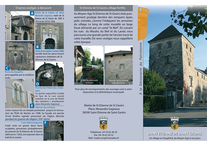 Découverte du patrimoine de St Etienne de St Geoirs 