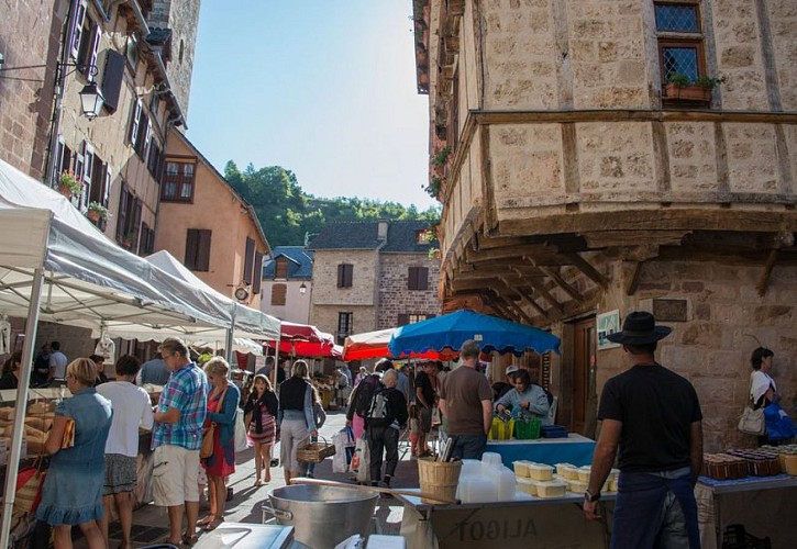 Marché de La Canourgue le mardi matin