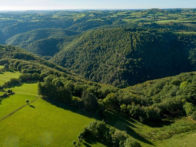 La boralde vue du ciel