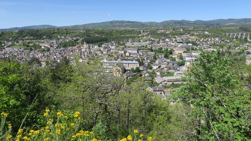 Le point de vue sur le bourg de Marvejols