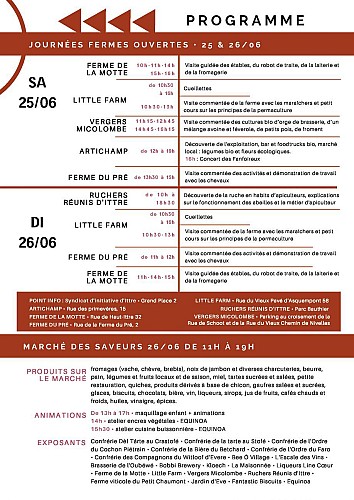 Circuit vélo Ittre samedi 25/06/2022 - Journées Fermes ouvertes 2022