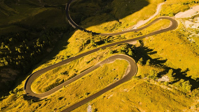 Fietsroute: Col de la Colombière naar het zuiden