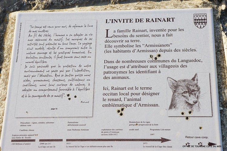 Sentier de randonnée Armissan : Sur les traces du Rainart