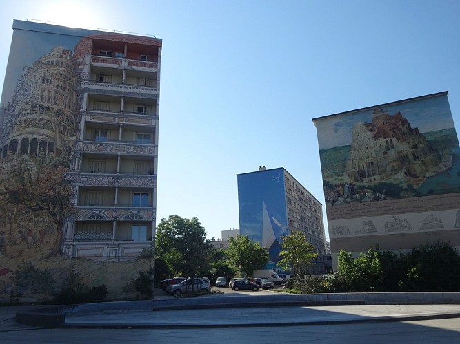 Lyon 8 - Tony Garnier - Fresques et murs peints des États-Unis