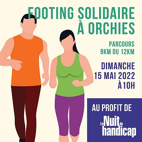 Wandelroute solidariteitsjogging Yoan Coaching Orchies - 12 km