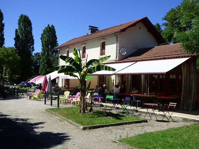 Voie Lapébie gare Lignan