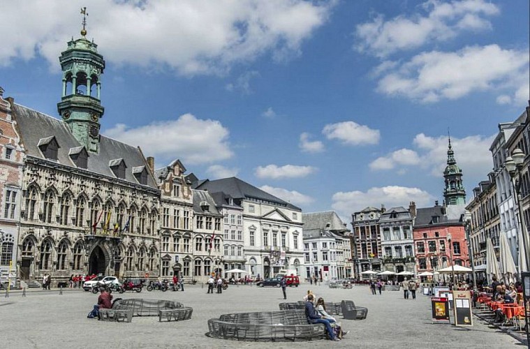 Le quartier de la gare de Mons et ses environs
