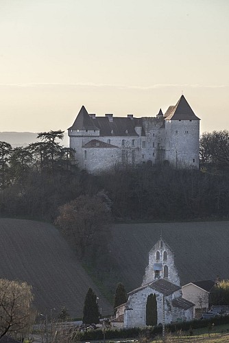 Église et château de Goudourville