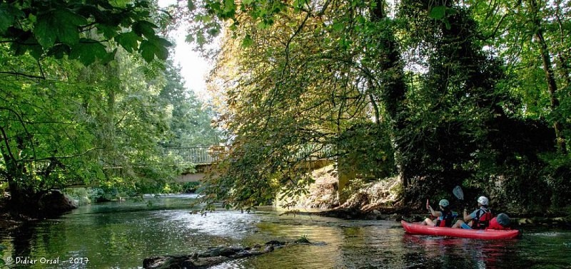 Face au moulin de Dorceau - Halte recommandée !