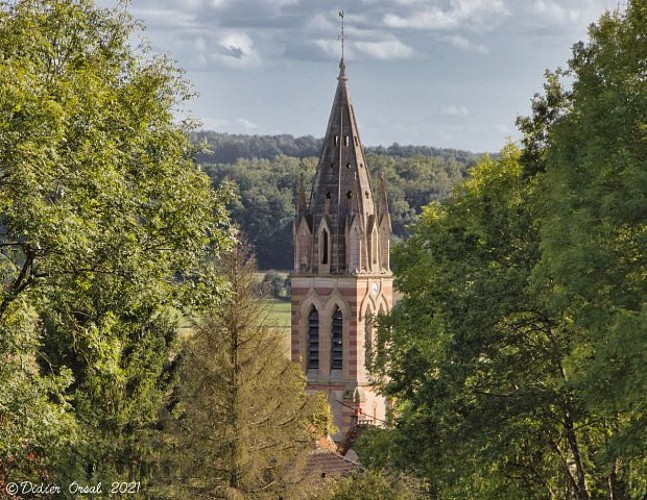 En arrivant sur Saint-Victor de Buthon