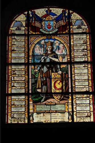 Vitrail de l'église de Préaux-du-Perche