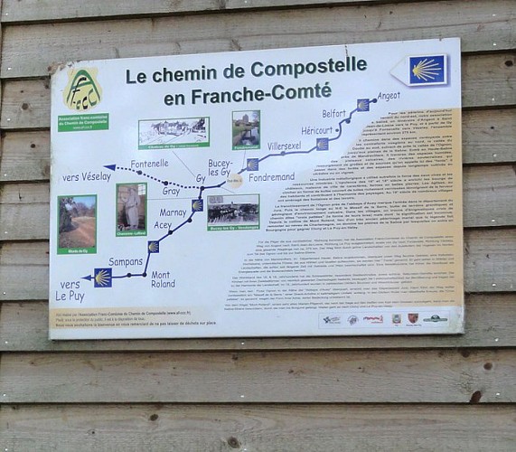 Chemin de Compostelle en Haute-Saône