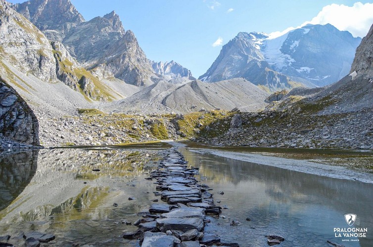 Lac des Vaches - Col de la Vanoise - outward and return walks