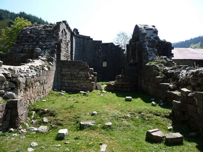 Les ruines de l'Abbaye du Bonheur