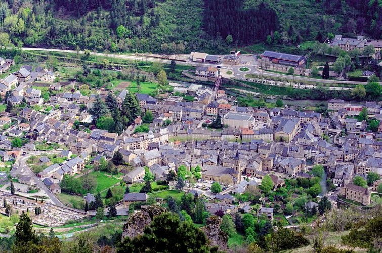 Florac vue du causse Méjean