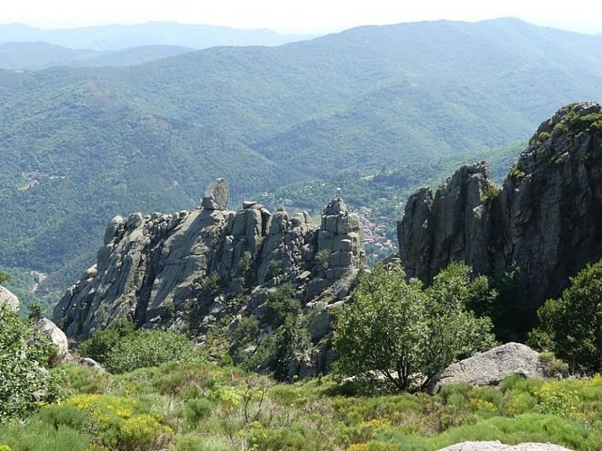 Les rochers granitiques