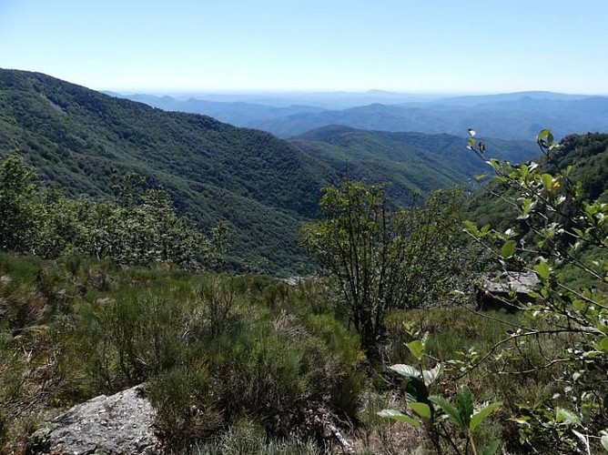 Vue depuis les cascades d'Orgon