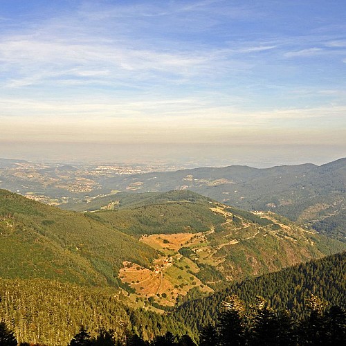 Vue au couchant depuis le Grand Felletin