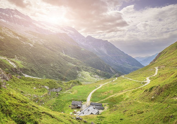 Die Glière-Hütte und der Grassaz-Pass