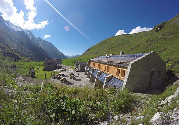 Die Glière-Hütte und der Grassaz-Pass