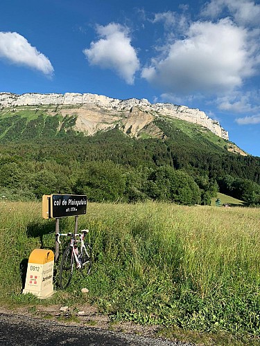 Fietsbeklimming van de Col de Plainpalais