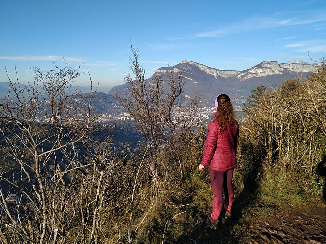 La croix de la Coche depuis Chambéry