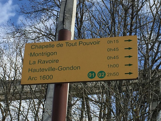 N.D. de Tout Pouvoir Chapel to Hauteville Gondon