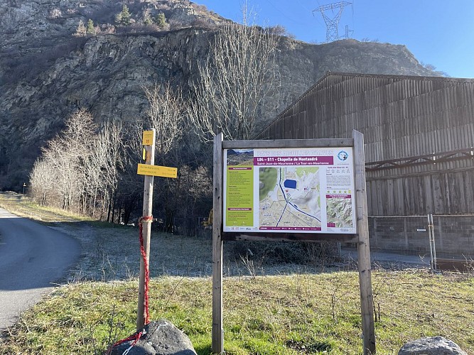Chapelle de Montandré - Itinéraire de randonnée
