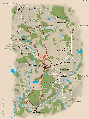 Le pays vert Chanteixois du Puy Maurians aux Zignalets