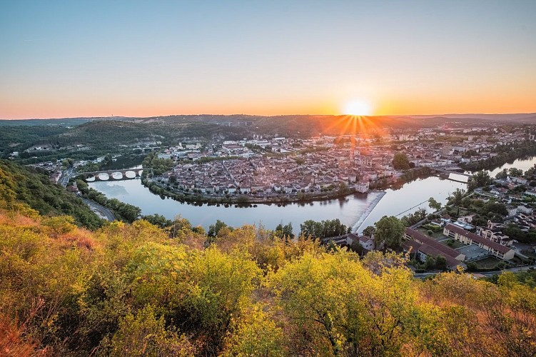 Coucher de soleil sur Cahors