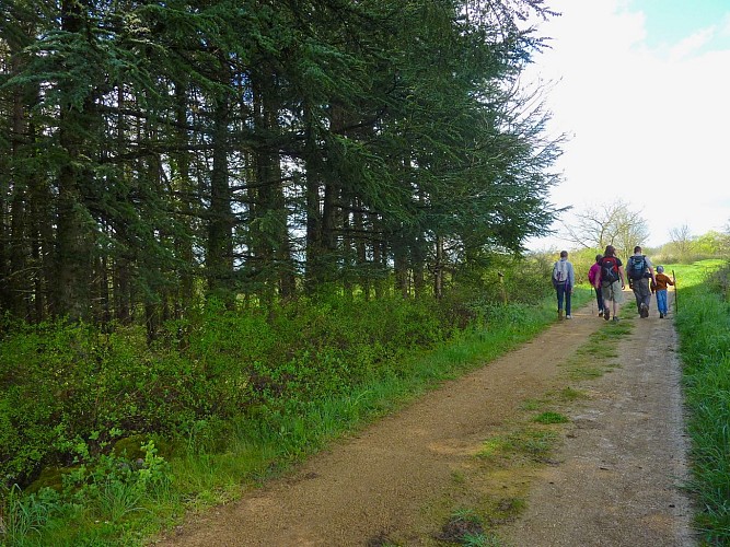 Bach - Randonneurs sur le sentier des Phosphatières © Lot Tourisme - C. Sanchez