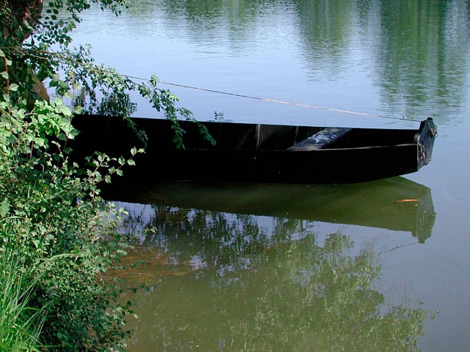 Barque sur les Rives du Lot 