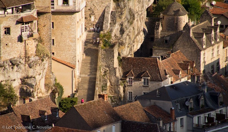 Grand escalier de Rocamadour