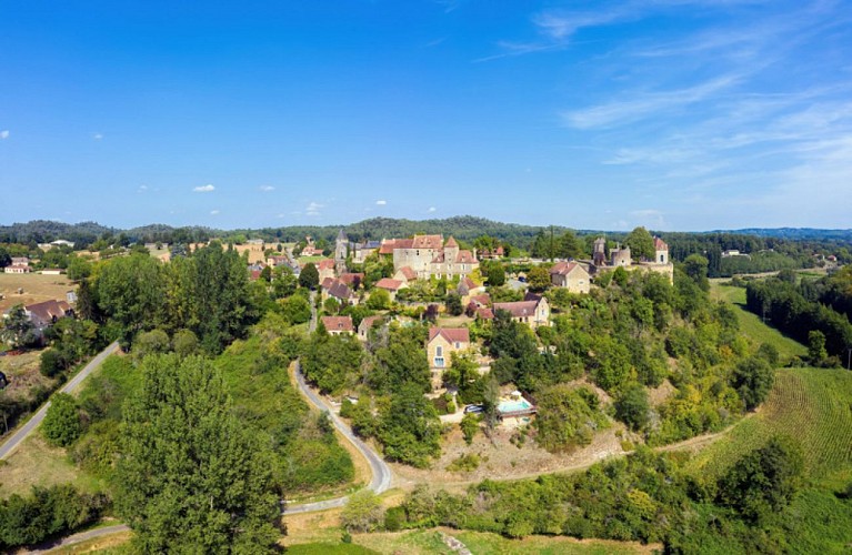 Vue aérienne de Milhac