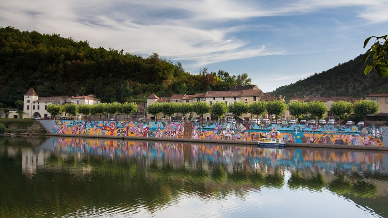 Mur de Douelle - fresque Chamizo