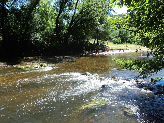 Baignade Sauliac sur Célé