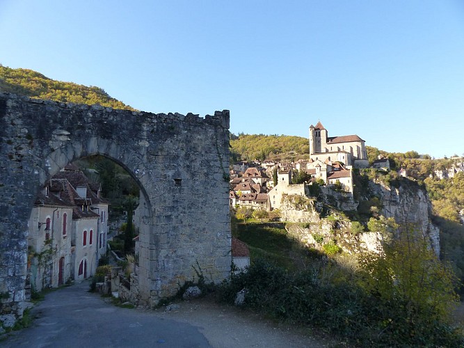 171107 porte de la pelissaria st cirq lapopie©E.GUY CASTELNAU-OT Cahors-St Cirq Lapopie