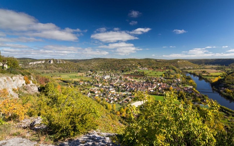Point de vue sur Cajarc au Lieu-dit La Plogne