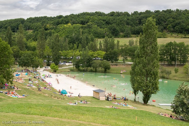 Plan d'eau à Montcuq