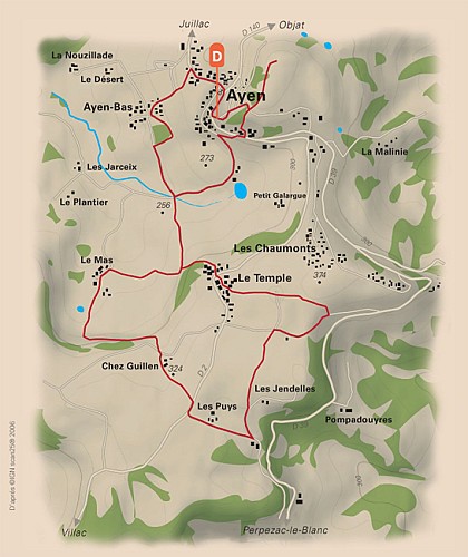 Randonnée des côteaux d'Ayen